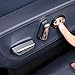 Aunginsy Car Seat Adjustment Button Switch Trim Covers Compatible with Ford Maverick 2022 2023 3Pcs Car Interior Seat Adjust Button Knob Switch Cover Trim ABS Decor White Bright Interior Accessories