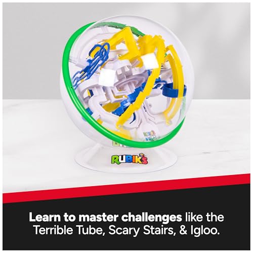 Image of Rubik's Cube, Rubik's Tracks 70 3D Gravity Maze & 3D Puzzle Game with 70 Obstacles, Challenging Problem-Solving Brain Teaser, Fidget Toy, Sensory Puzzle for Adults, Teens, Kids, for Ages 8 & Up