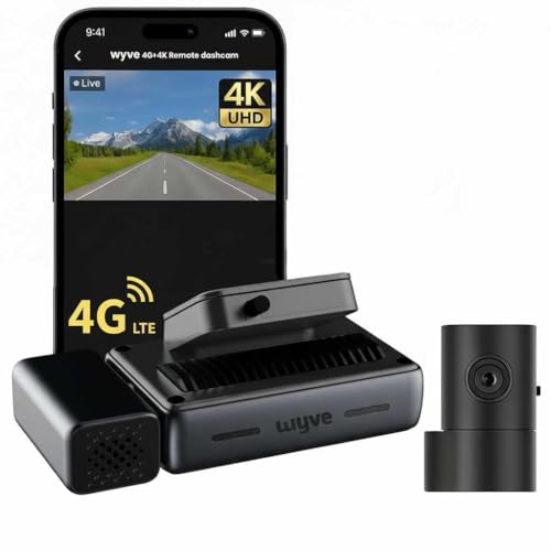 Image of Wyve S780 4G SIM Dual Dashcam 4K Front+Rear, GPS, Live Remote View, 2-Way Talk, STARVIS IMX415 8MP, Parking,Overspeed & Anti-Theft Alerts, Geofence, 512GB, BIS & DOT Approved