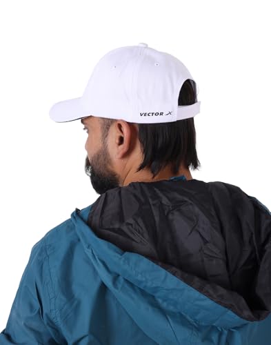Image of Vector X Turbo Cap Head Caps for Men Unisex Mens Caps with Adjustable Strap in Summer for Men Caps Men for All Sports Cap for Girls caps Gym Caps for Men Women Cap Sports Caps for Men (White, 1)