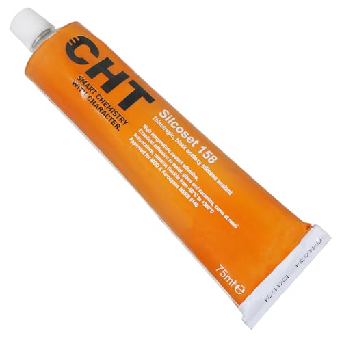 ACC Silcpset 158 - Adhesivo para Puerta de Cristal para Alto Calor y Horno