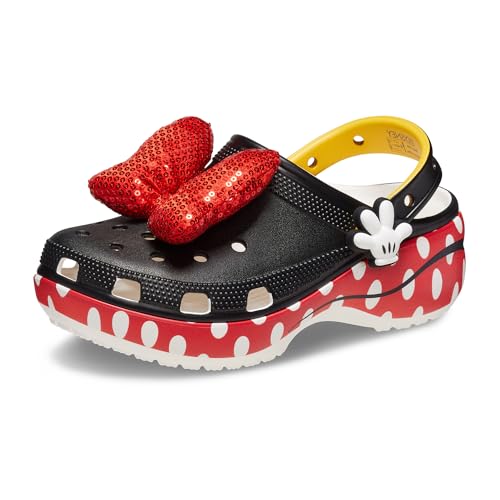 Crocs Womens Disney Minnie Mouse Classic Platform Clogs Minnie Mouse 6 Women