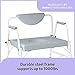 Medline Bariatric Drop-Arm Commode - Heavy Duty Steel Toilet Chair for Disabled and Elderly, 1,000 lb. Weight Capacity