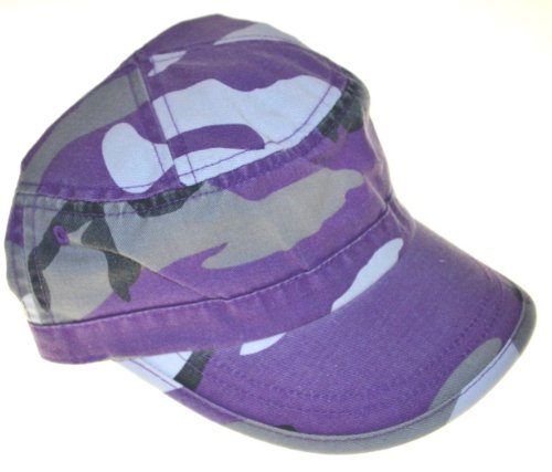 Mega Brands Castro Castro Cap Lilas en Coton sergé délavé Style Militaire