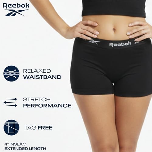 Image of Reebok Womens Boyshorts - 5 Pack Performance Seamless Underwear, 3 inch Inseam