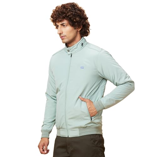 Image of Being Human Turquoise Regular Fit Men's Jacket Clothing