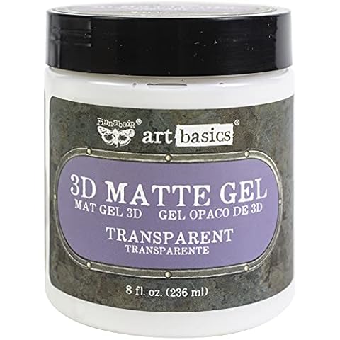 Prima Marketing Finnabair Art Basics 3D Matte Gel 8 Oz-Transparent, 236 ml (Pack of 1) Cover