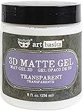 Brand New Item Prima Marketing Art Basics Matte 3D Gel trasparente-8oz