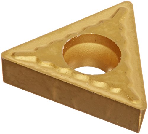 Cobra Carbide 40933 Solid Carbide Turning Insert, CM02 Grade, Multilayer Coated, TCMT Style, TCMT 21.51, 3/32