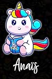  Anaïs: Journal intime, carnet de notes avec prénom personnalisé ,110 Pages , Cadeau Unique original et sympathique d\'anniversaire, noël , San Valentin ou action de grâces pour filles.