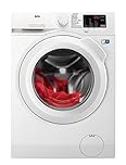 AEG Waschmaschine,7 kg, Serie 6000 ProSense - Mengenautomatik - Smarte Beladungserkennung, A, Nachlegefunktion, Leise, Inverter Motor, Wasserstopp, 1400 U/min, L6FBG51470
