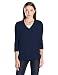 Lark & Ro Women's 100% Cashmere Slouchy V-Neck Sweater