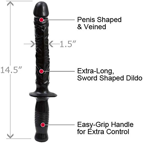 Gode noir DOC JOHNSON The Manhandler sextoy réaliste ventouse