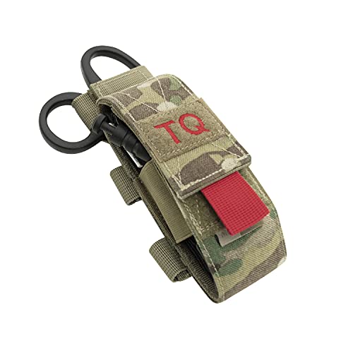 Rothco MOLLE Tactical Tourniquet & Shear Holder Pouch - Quick Access in Emergencies - Multicam