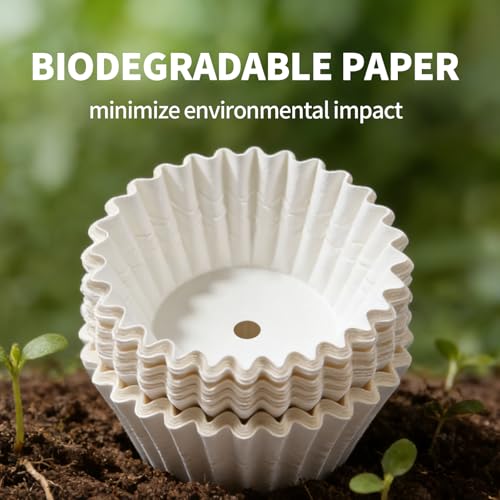 Image of 200-Count Percolator Coffee Filters - Compatible with Farberware, Coletti & Elite Gourmet Electric Coffee Pots (4-9 Cup) | Disposable Paper Basket Filters for Glass & Standard Percolators