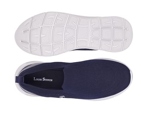Image of LOUIS STITCH Men's Lightweight Athleisure Sport Shoes | Ultra Cushioned Sole | Slip-On Sneaker and Athleisure Wear | Perfect for Casual, Gym & Travel Wear | LS-AT-FK-