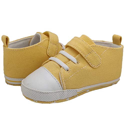 Baby Girls Canvas Toddler Shoes Sneakers with AntiSlip Soft Sole First