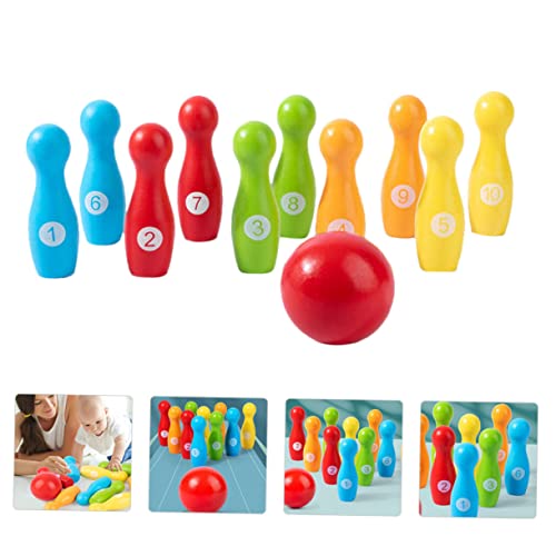 Bowling de motricité en bois UKCOCO coordination œil-main