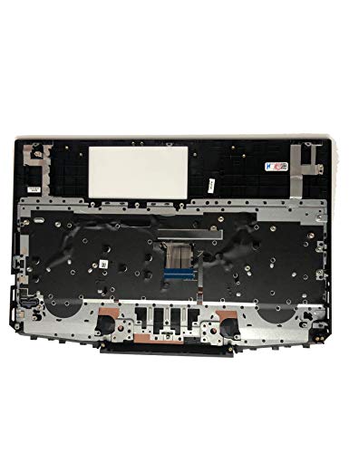 Image of F-Hong Palmrest Upper Case Touchpad with Backlight Keyboard for HP Gaming Pavilion 15-DK 15-DK0126TX TPN-C141, Compatible with Part Number L57595-001 Whiter