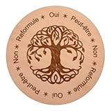 planche ouija 🧿ADAPTÉ AUX DÉBUTANTS ET AUX PRATICIENS – Que vous découvriez la radiesthésie ou que vous pratiquiez déjà régulièrement, cette planche pendule est un outil simple et efficace pour accompagner vos séances et affiner vos ressentis.