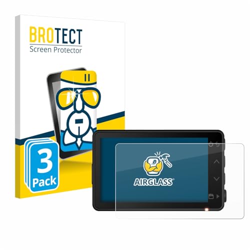 brotect Glass Screen Protector Film Compatible with Garmin Dash Cam X110 (3 Pack) - Glass-Foil 9H Protection [Scratch Resistant, High Clarity]