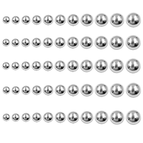 Metal Dome Cap Rivets Studs Round Rivet,Silver,7mm 100PCS