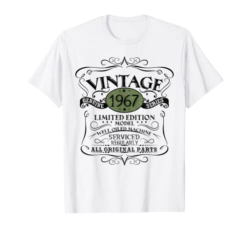 Vintage 1967 55 cumpleaños regalo hombres mujeres diseño original Camiseta
