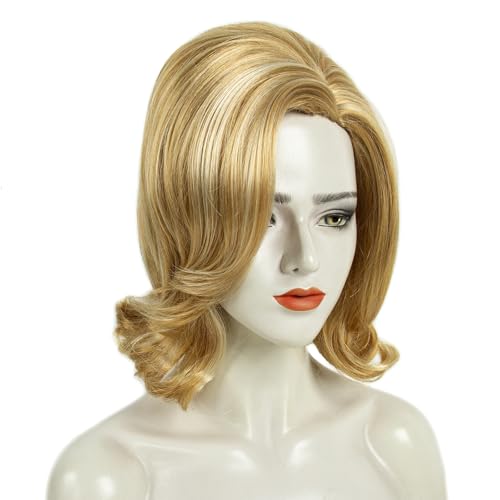 Image of H&Bwig 60s Retro Beehive Wigs for Women 70s Classic Style Cosplay Wig (Honey Blonde)