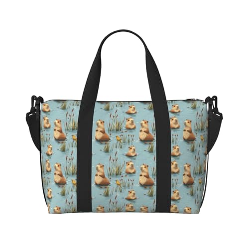 Travel Duffle Bags For Women Men - Guinea Pig Print Personal Item Weekender Overnight Gym Carry On Airport Tote Bag With Strap For Yoga, Travel, Business Trips
