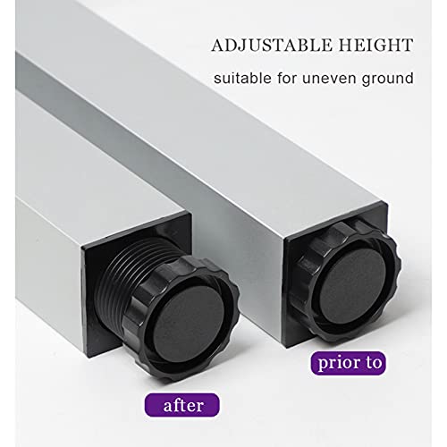 Patas de sofá de 35 cm de aluminio ideales para elevar tu cama y armarios 6