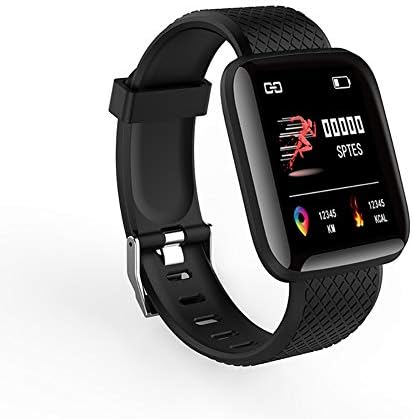 iUnisy D13 Smart Watches Heart Rate Watch Colorful Screen 116plus with TPU Wristband IP67 Waterproof Fitpro Black