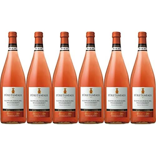 Weinkellerei Hohenlohe Fürstenfass Schwarzriesling Weißherbst QW halbtrocken (6 x 1L)