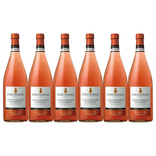 Weinkellerei Hohenlohe Fürstenfass Schwarzriesling Weißherbst QW halbtrocken (6 x 1L)