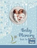  Baby\'s Memory Book for Twin Boys