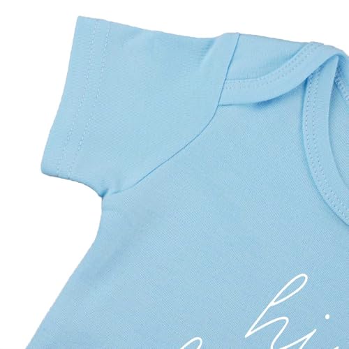Image of Hi Daddy Bodysuit for Baby Hello Daddy Pregnancy Announcement for Husband I Love Daddys Baby Romper
