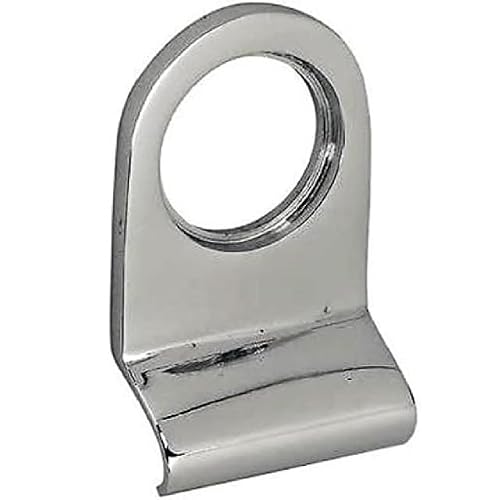 Brass or Chrome Cylinder Door Pull Key Latch Rim Cover Fit Yale Lock Handle