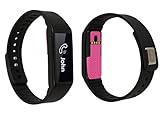 Skinomi Pink Carbon Fiber Full Body Skin Compatible with Acer Liquid Leap+ (Fitness Watch)(Full Coverage) TechSkin with Anti-Bubble Clear Film Screen Protector