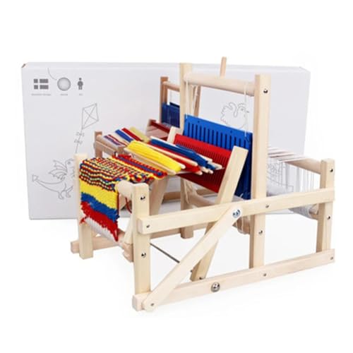 YHUEGH Kit de Telar para Adultos Principiantes, máquina de Tejer a Mano de Bricolaje, Telar de Tejer Grande de Madera para múltiples Manualidades, Juego Tejido a Mano para Bricolaje