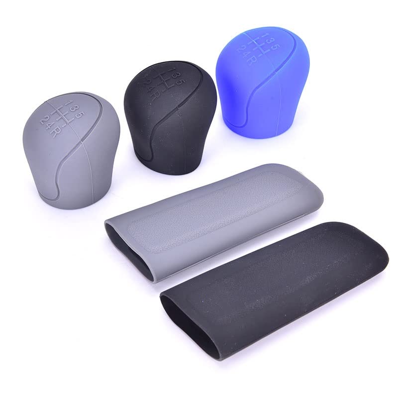 Lot De 2 Couvre-Pommeaux En Silicone Pour Levier De Vitesse Et Frein à Main | Accessoire Voiture Antidérapant Et Décoratif