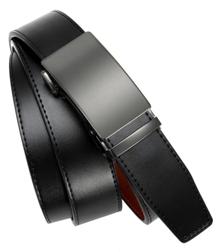 Image of CHAOREN Mens Leather Ratchet Belt - 1 3 /8 inch for Dress Pants