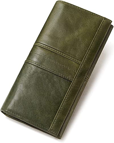 SKUZA Portefeuille, Sac de Cartes, Portefeuille Femme Porte-Monnaie en Cuir Femmes Portefeuille Petite Fermeture éclair Sac à Main Pince téléphone Porte-Cartes Porte-Passeport (Bleu) (Color : GR�n)