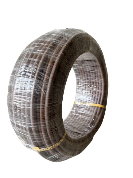 Donga Watertech Drip Irrigation 16 MM Diameter Brown LDPE Pipe (100 M) with 2 Litre/Hour Discharge Drippers at 4 CM spacing for Landscape & Agriculture