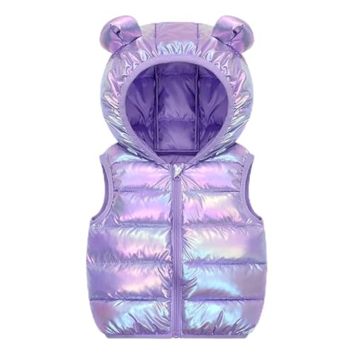 Boys Girls Puffer Down Vest Toddler Kids Hooded Sleeveless Jacket Winter Coat