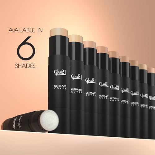 Image of Glam21 Ultimate Cover Foundation Stick | Face Foundation Stick with In-Built Brush | WaterProof, Long Lasting Formula & Natural Matte Finish | For All Skin Tone | 8gm| 03-Soft Beige