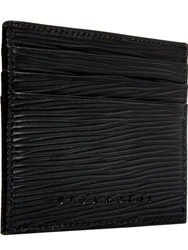 Slim Minimalist Leather Card Wallet For Men & Women - RFID Blocking Leather Card Holder Wallets (Black)3