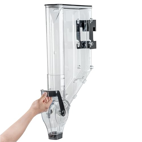 Restaurantware Cereal Dispenser 3 gal Plastic Wall-Mounted Gravity Bin Candy Dispenser Self-Serve Black Dry Food with Wall Mount Brackets for Breakfast Buffet or Hotel Use by Restaurantware - Image 9