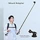 ULANZI 150cm Selfie Stick Stativ für Insta360 GO 3/X3/ONE RS/ONE X2/ONE X/GO 2/ONE R/ONE, TT52 Einbein Stativ für Action Cam Monopod Kompatible mit DJI usw.