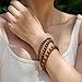 Bivei Wood Grain Jasper-Steady Growth-4mm Beaded Bracelets for Women Handmade Semi Precious Natural Stone Stretch Elastic Jewelry Yoga Protection Gifts