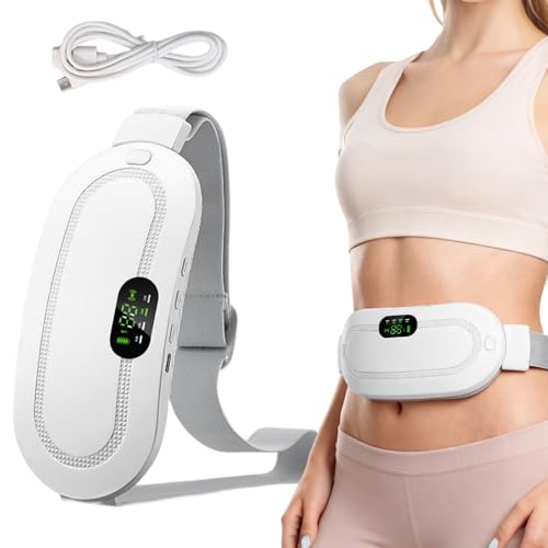 Almohadilla térmica para calambres menstruales – Cinturón calefactor eléctrico recargable inalámbrico ajustable con batería de 1800mAh para mujeres, hermanas, niñas y niñas | de la