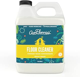 Aunt Fannie's Floor Cleaner Vinegar Wash Concentrate - Multi-Surface Cleaner, 32 oz. (Single Bottle, Bright Lemon)